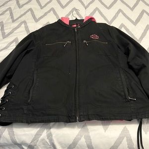 Harley Davidson women’s jacket with removable vest